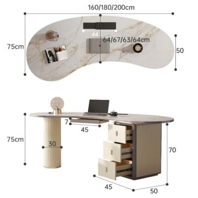 Bàn Văn Phòng Hiện Đại Mặt Đá Nhập Khẩu PH-BGD011 Cao Cấp Bàn Văn Phòng Hiện Đại Mặt Đá Nhập Khẩu PH-BGD011 Cao Cấp