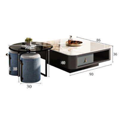 Bộ Bàn Trà Mặt Đá Đẹp PH-BSF 2260 Cao Cấp Bộ Bàn Trà Mặt Đá Đẹp PH-BSF 2260 Cao Cấp