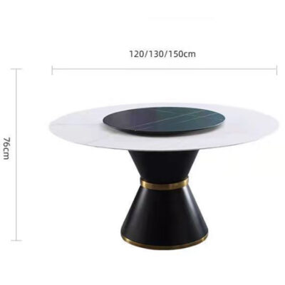 Bàn Ăn Tròn Mặt Đá Nhập Khẩu PH-BA707 Cao Cấp Bàn Ăn Tròn Mặt Đá Nhập Khẩu PH-BA707 Cao Cấp