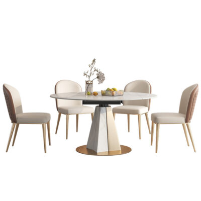 Bàn Ăn Tròn Mặt Đá Nhập Khẩu PH-BA7017 Cao Cấp Bàn Ăn Tròn Mặt Đá Nhập Khẩu PH-BA7017 Cao Cấp