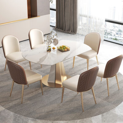 Bàn Ăn Tròn Mặt Đá Nhập Khẩu PH-BA7017 Cao Cấp Bàn Ăn Tròn Mặt Đá Nhập Khẩu PH-BA7017 Cao Cấp