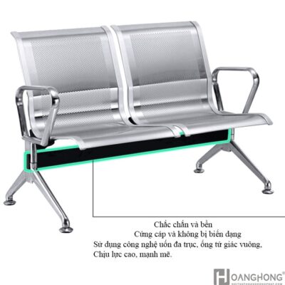 Ghế Băng Chờ Inox Nhập Khẩu PH-GBC303-2C Cho Không Gian Chờ Đợi Chuyên Nghiệp Ghế Băng Chờ Inox Nhập Khẩu PH-GBC303-2C Cho Không Gian Chờ Đợi Chuyên Nghiệp