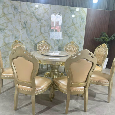 Bộ Bàn Ăn Tròn Mặt Đá Nhập Khẩu PH-BAT X24 Cao Cấp Bộ Bàn Ăn Tròn Mặt Đá Nhập Khẩu PH-BAT X24 Cao Cấp