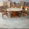 Bộ Bàn Ghế PH-BAEL008 Mặt Đá Gam Màu Ấm Tăng Tính Thẩm Mỹ