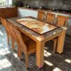 Bàn Ăn Gỗ 6 Ghế Mặt Đá PH-BA014 Phù Hợp Chung Cư, Biệt Thự