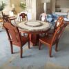 Bàn Ăn Tròn PH-BAT014 Gỗ Cao Su Thiết Kế Đơn Giản Mà Tinh Tế