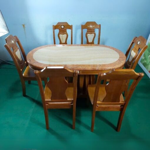 Bộ Bàn Ăn PH-BAEL010 Tông Nâu Tinh Tế Tạo Cảm Giác Ấm Cúng