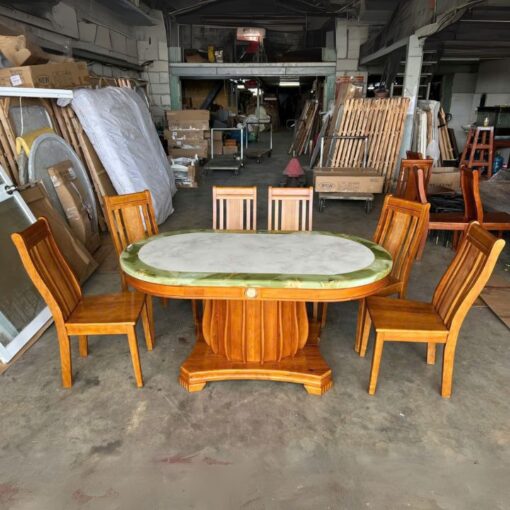 Bộ Bàn Ghế Ăn PH-BAEL014 Mặt Đá Nhập Khẩu Chống Thấm Nước - Hình ảnh 5