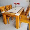 Bàn Ăn Chống Thấm PH-BA027 Mặt Đá Chịu Lực 6 Ghế
