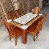 Bộ Bàn Ăn Mặt Đá Tinh Tế PH-BA028 6 Ghế Gỗ