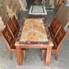 Bàn Ăn Mặt Đá Cho Nhà Phố PH-BA033 Kiểu Dáng Hiện Đại