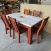 Bàn Ăn Mặt Đá 6 Ghế PH-BA037 Cho Quán Ăn Nhỏ, Homestay