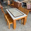 Bàn Ăn Mặt Đá Dành Cho Gia Đình Trẻ PH-BA039 Tiện Nghi, Đẹp