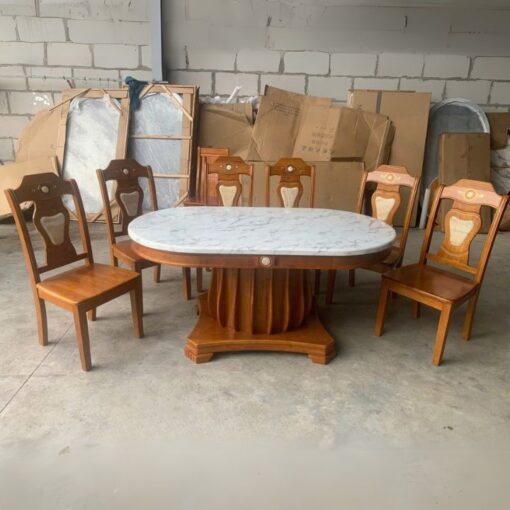 Bộ Bàn Ghế Ăn PH-BAEL004 Phong Cách Tân Cổ Điển Đẹp Tinh Tế
