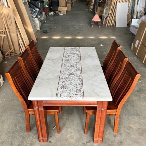 Bàn Ăn Mặt Đá Đẹp 6 Ghế PH-BGD042 Giảm Giá Hôm Nay - Hình ảnh 2