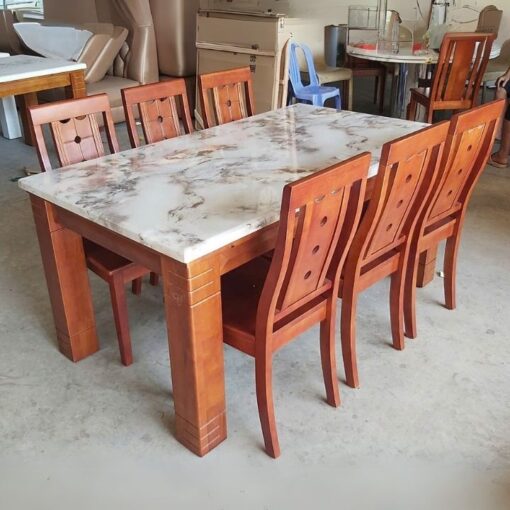 Bộ Bàn Ăn Gia Đình 6 Ghế PH-BA047 Giao Nhanh – Trả Góp 0 Đồng