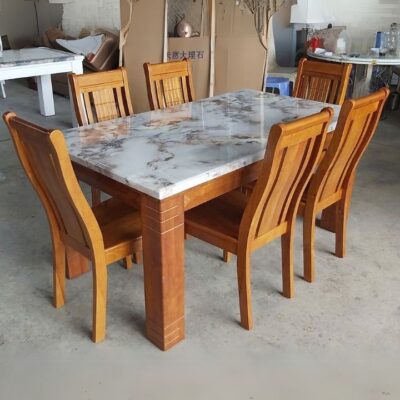 Bàn Ăn Mặt Đá 6 Ghế Đẹp PH-BA049 Giá Tốt Cuối Tuần