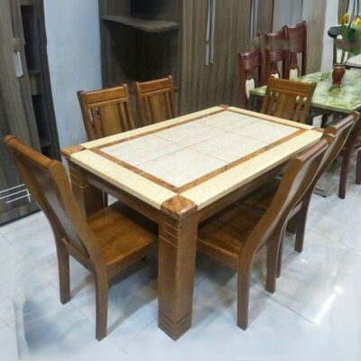 Bàn Ăn Mặt Đá Phong Cách Hiện Đại PH-BA051 6 Ghế Cao Cấp