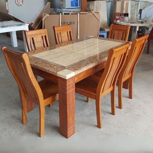 Bàn Ăn Tối Giản Hiện Đại PH-BA057 Mặt Đá Chịu Lực