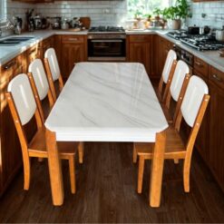 Bàn Ăn Mặt Đá Sang Trọng PH-BA08 Thiết Kế Thanh Lịch