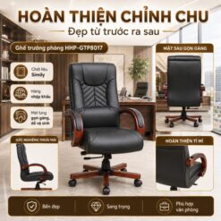 Ghế Trưởng Phòng HHP-GTP8017 Simily Nhập Khẩu, Tăng Giảm Chiều Cao, Gật Gù, 2 Màu Đen Nâu Ghế Trưởng Phòng HHP-GTP8017 Simily Nhập Khẩu, Tăng Giảm Chiều Cao, Gật Gù, 2 Màu Đen Nâu