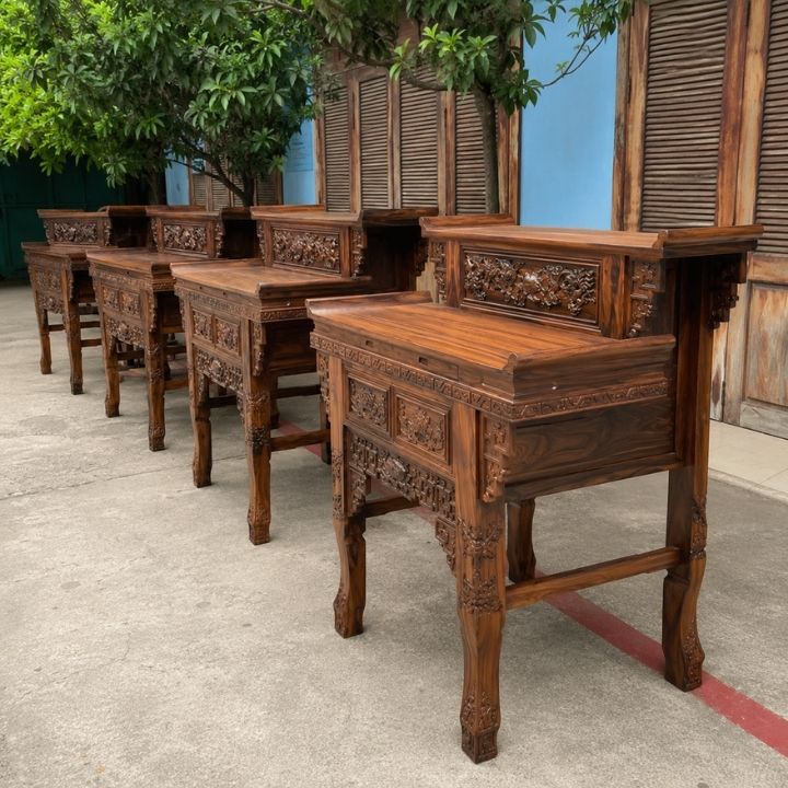Bàn Thờ Gia Tiên Gỗ Muồng Xanh Chạm CNC – Hàng Việt Nam Sản Xuất Xuất Khẩu Bàn Thờ Gia Tiên Gỗ Muồng Xanh Chạm CNC – Hàng Việt Nam Sản Xuất Xuất Khẩu - Ảnh 2