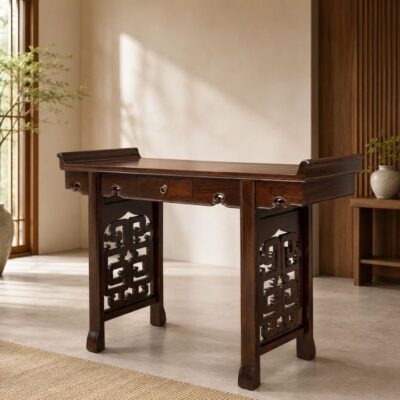 Bàn Án Thờ Phật Gỗ Muồng Xanh HH-D25 – Trang Nghiêm, Gọn Đẹp Cho Gian Thờ Thanh Tịnh Bàn Án Thờ Phật Gỗ Muồng Xanh HH-D25 – Trang Nghiêm, Gọn Đẹp Cho Gian Thờ Thanh Tịnh