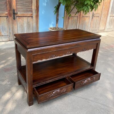 Bàn Tủ Bày Đồ Gỗ Muồng Xanh HH-B20 – Nét Giả Cổ Sang Trọng Cho Không Gian Việt Bàn Tủ Bày Đồ Gỗ Muồng Xanh HH-B20 – Nét Giả Cổ Sang Trọng Cho Không Gian Việt
