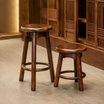 Ghế Đôn Tròn Gỗ Muồng Xanh HH-D16 – Nhỏ Gọn, Chắc Chắn, Dễ Dùng
