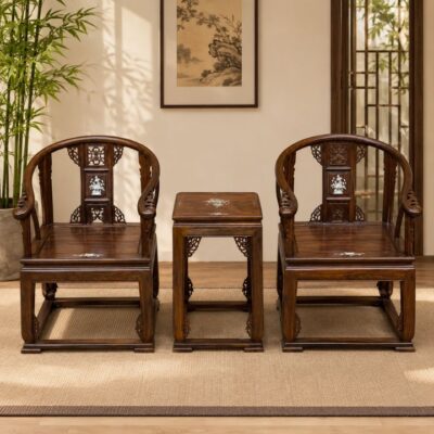 Bộ Bàn Ghế Gỗ Minh Đế HH-A9 Nhỏ Gọn, Sang Trọng, Phù Hợp Góc Trà Và Phòng Khách