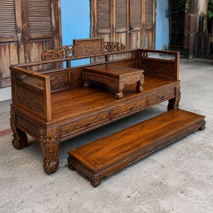 Bộ Trường Kỷ Trường Lân Gỗ Muồng Xanh HH-C10 – Dấu Ấn Nội Thất Á Đông Sang Trọng Bộ Trường Kỷ Trường Lân Gỗ Muồng Xanh HH-C10 – Dấu Ấn Nội Thất Á Đông Sang Trọng - Ảnh 6