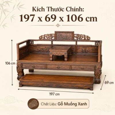 Bộ Trường Kỷ Trường Lân Gỗ Muồng Xanh HH-C10 – Dấu Ấn Nội Thất Á Đông Sang Trọng Bộ Trường Kỷ Trường Lân Gỗ Muồng Xanh HH-C10 – Dấu Ấn Nội Thất Á Đông Sang Trọng