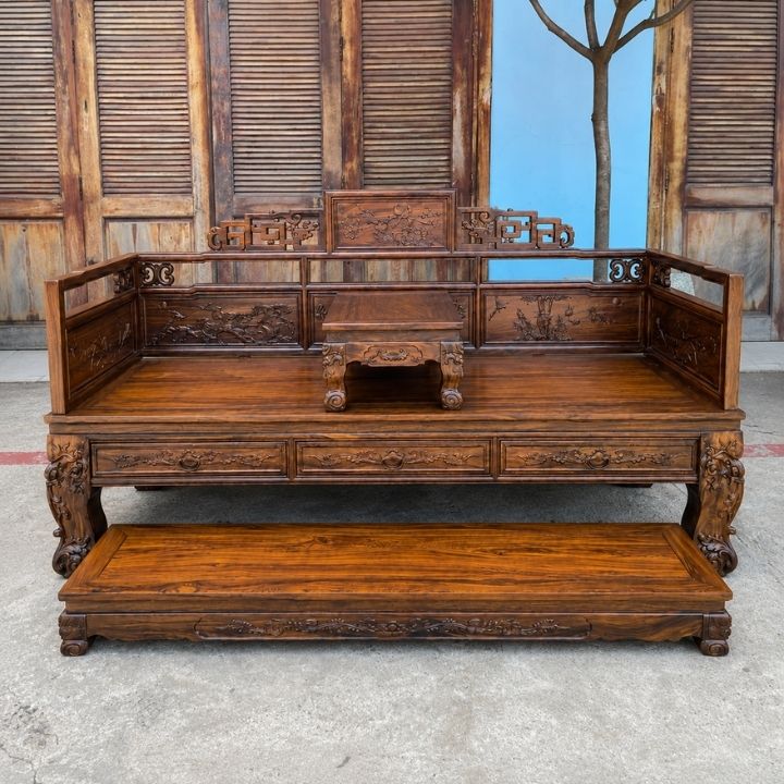 Bộ Trường Kỷ Trường Lân Gỗ Muồng Xanh HH-C10 – Dấu Ấn Nội Thất Á Đông Sang Trọng Bộ Trường Kỷ Trường Lân Gỗ Muồng Xanh HH-C10 – Dấu Ấn Nội Thất Á Đông Sang Trọng - Ảnh 2