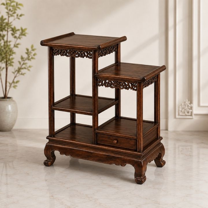 Kệ Nhị Sơn Gỗ Muồng Xanh HH-K4 – Dáng Cổ Điển, Gọn Đẹp Và Đầy Tính Nghệ Thuật Kệ Nhị Sơn Gỗ Muồng Xanh HH-K4 – Dáng Cổ Điển, Gọn Đẹp Và Đầy Tính Nghệ Thuật