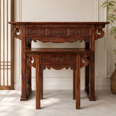 Bộ Bàn Thờ Gia Tiên Hai Tầng Gỗ Muồng Xanh HH-B2 – Vững Nếp Gia Phong, Trọn Lòng Thành Kính Bộ Bàn Thờ Gia Tiên Hai Tầng Gỗ Muồng Xanh HH-B2 – Vững Nếp Gia Phong, Trọn Lòng Thành Kính