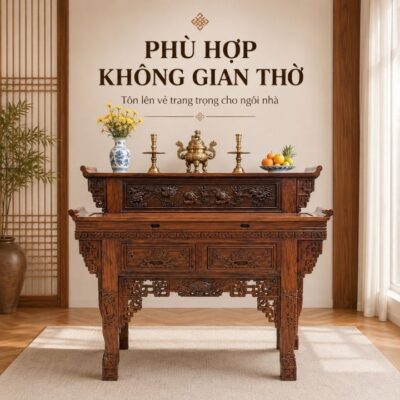 Bàn Thờ Gia Tiên Gỗ Muồng Xanh Chạm CNC – Hàng Việt Nam Sản Xuất Xuất Khẩu Bàn Thờ Gia Tiên Gỗ Muồng Xanh Chạm CNC – Hàng Việt Nam Sản Xuất Xuất Khẩu