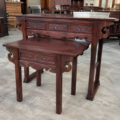 Bộ Bàn Thờ Gia Tiên Hai Tầng Gỗ Muồng Xanh HH-B2 – Vững Nếp Gia Phong, Trọn Lòng Thành Kính