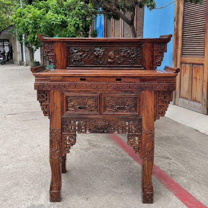 Bàn Thờ Gia Tiên Gỗ Muồng Xanh Chạm CNC – Hàng Việt Nam Sản Xuất Xuất Khẩu Bàn Thờ Gia Tiên Gỗ Muồng Xanh Chạm CNC – Hàng Việt Nam Sản Xuất Xuất Khẩu - Ảnh 6