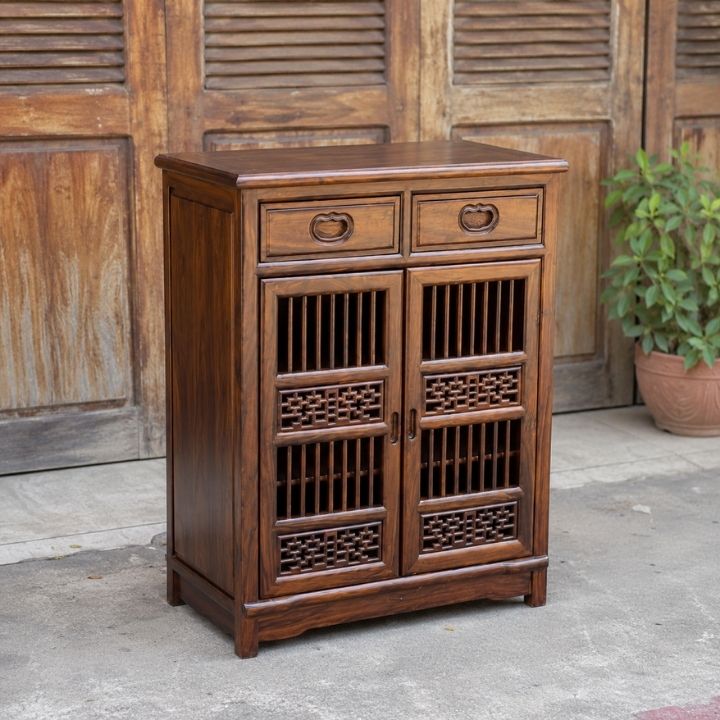 Tủ Giày Gỗ Muồng Xanh Lối Cổ HH-T8 – Nét Sang Trầm Cho Không Gian Sống Chỉn Chu Tủ Giày Gỗ Muồng Xanh Lối Cổ HH-T8 – Nét Sang Trầm Cho Không Gian Sống Chỉn Chu - Ảnh 2