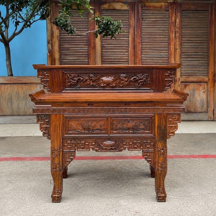 Bàn Thờ Gia Tiên Gỗ Muồng Xanh Chạm CNC – Hàng Việt Nam Sản Xuất Xuất Khẩu Bàn Thờ Gia Tiên Gỗ Muồng Xanh Chạm CNC – Hàng Việt Nam Sản Xuất Xuất Khẩu - Ảnh 3