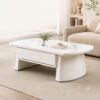 Bàn Trà Mặt Đá Ceramic Khung Gỗ MDF Sơn PU A89-13 Hiện Đại Bàn Trà Mặt Đá Ceramic Khung Gỗ MDF Sơn PU A89-13 Hiện Đại